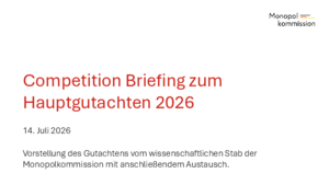 Präsentation zum Hauptgutachten 2026