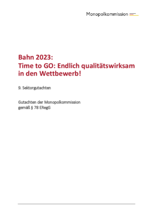 Sektorgutachten Bahn 2023