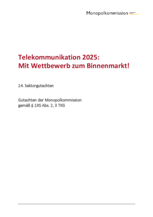 Sektorgutachten Telekommunikation 2025