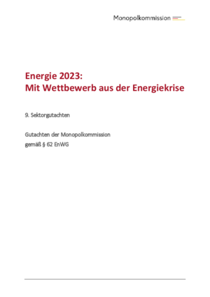 Sektorgutachten Energie 2023