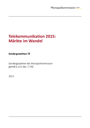 SG Telekommunikation 2015