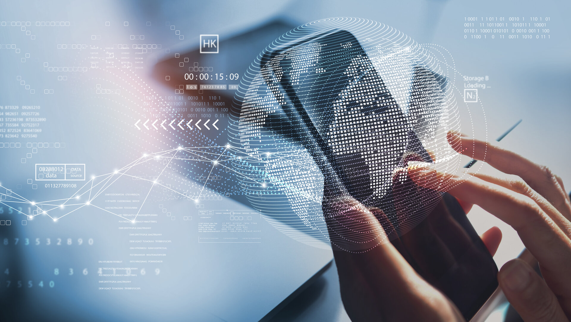 Hände, die ein Handy in der Hand halten