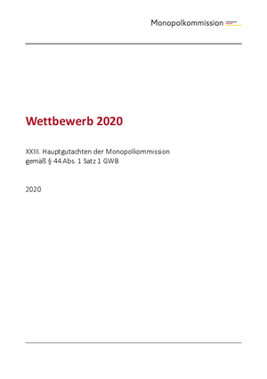 Hauptgutachten XXIII
