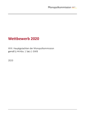 Hauptgutachten 2020