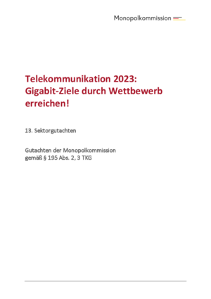 Sektorgutachten Telekommunikation 2023