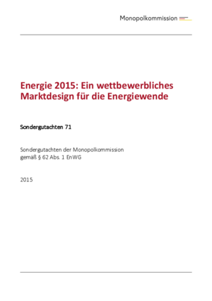 Sektorgutachten Energie 2015